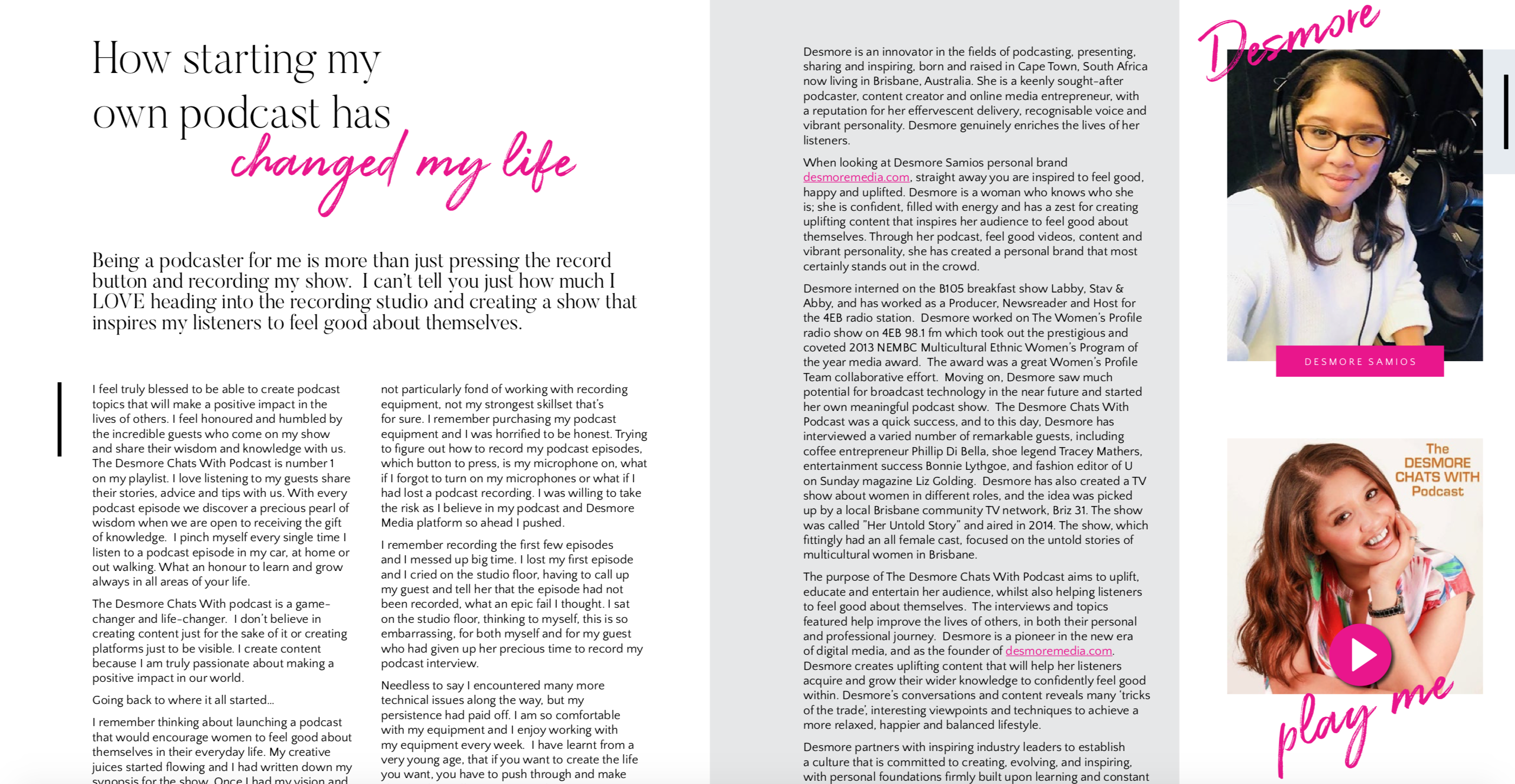 MEDIA COVERAGE ALERT: THANK YOU HOT & HEALTHY IN BUSINESS MAGAZINE